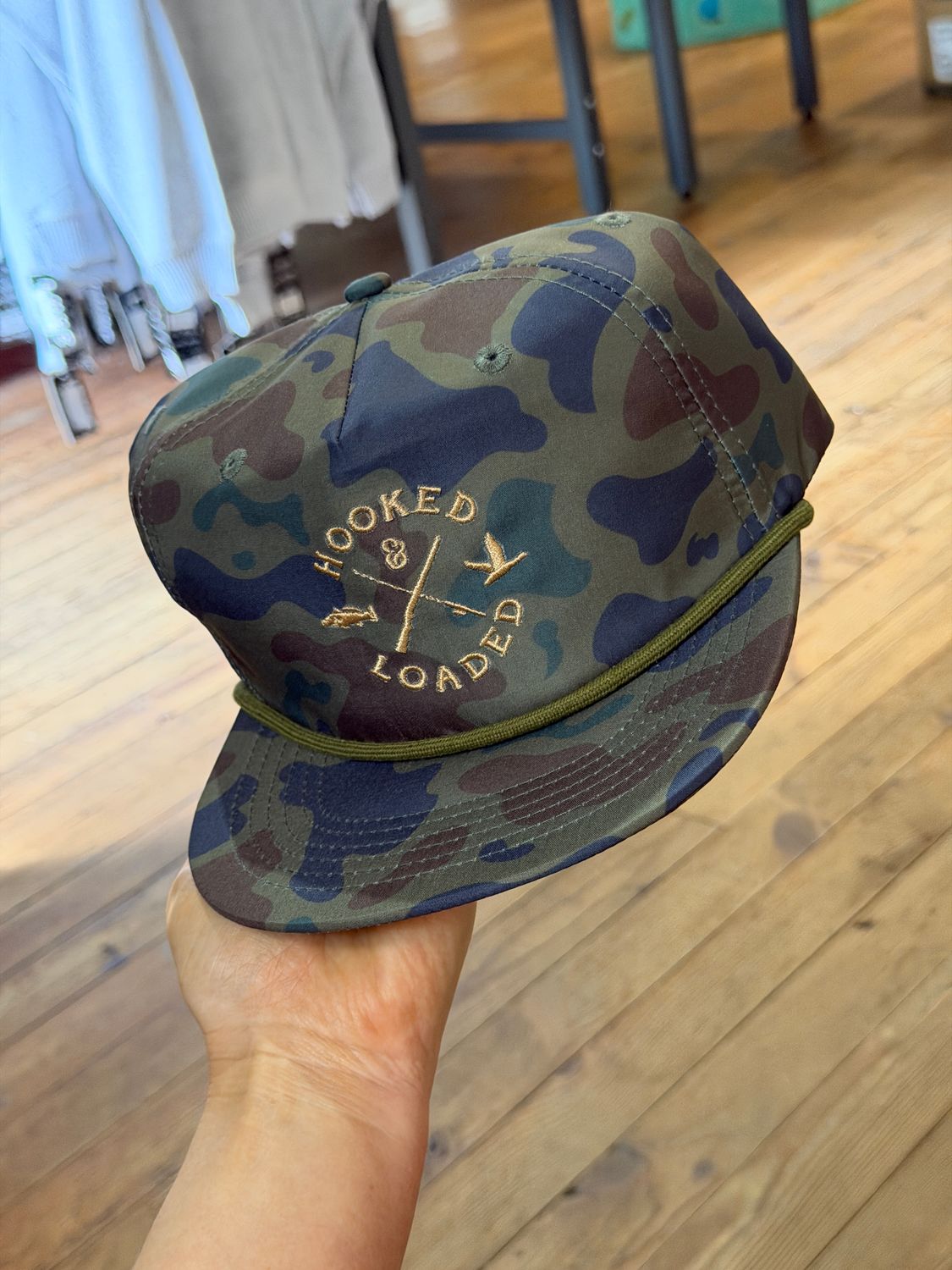 OG Logo Dark Old School Camo Rope Hat