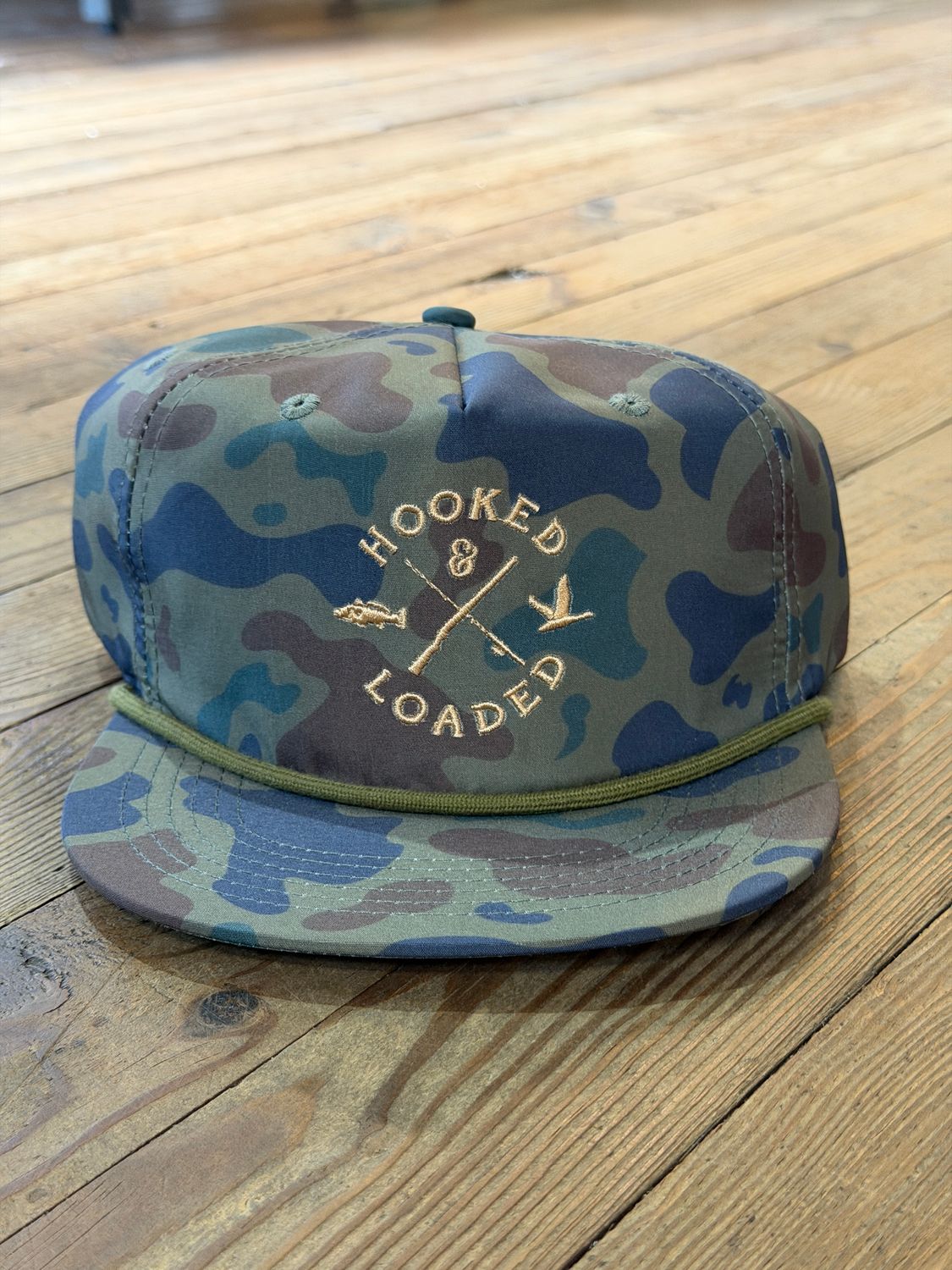 OG Logo Dark Old School Camo Rope Hat