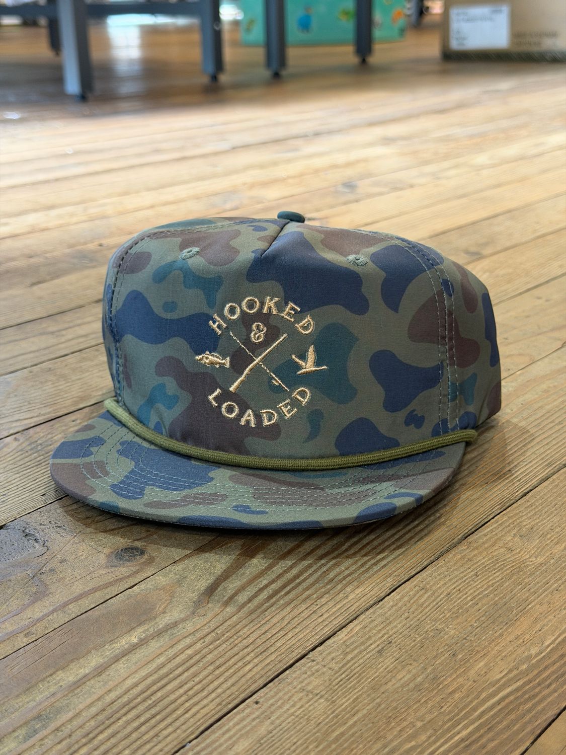 OG Logo Dark Old School Camo Rope Hat