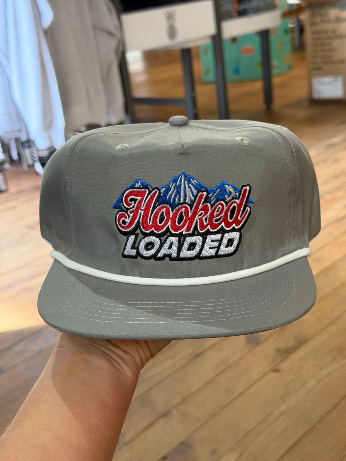 The Mountains are Blue Gray Rope Hat