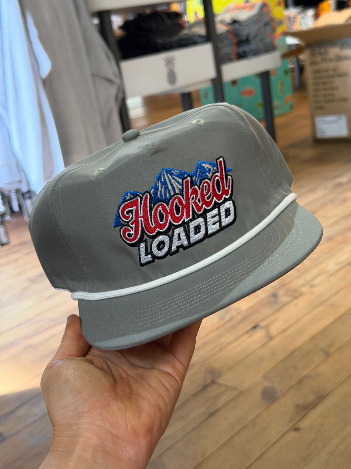 The Mountains are Blue Gray Rope Hat