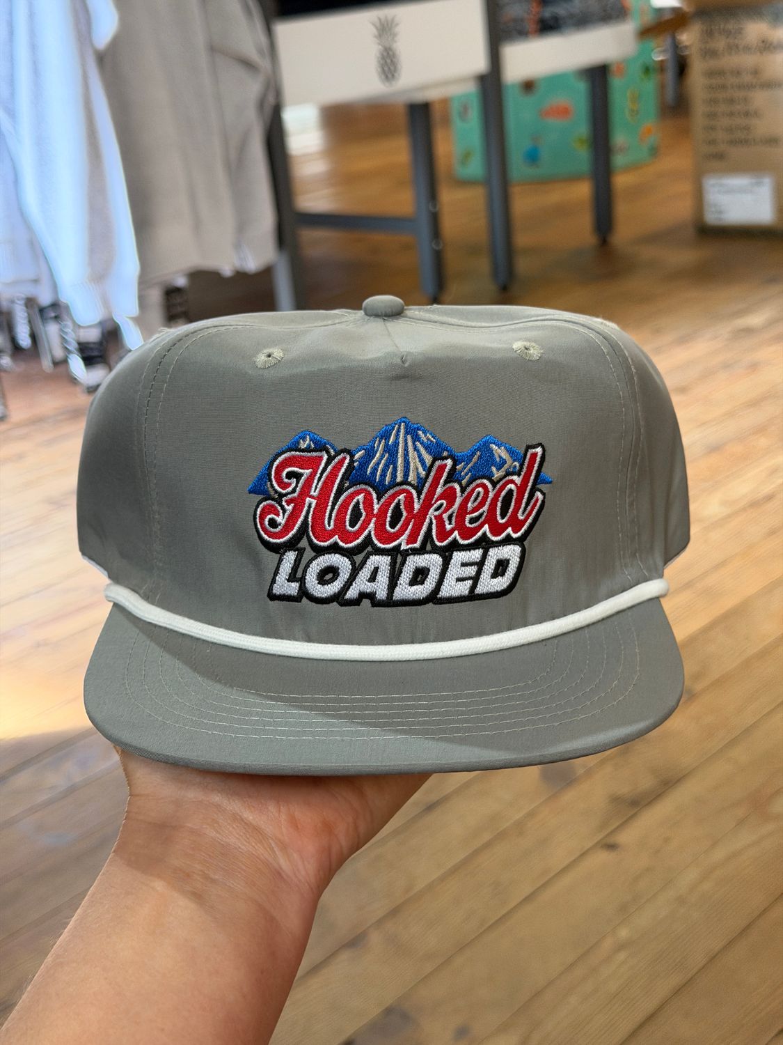 The Mountains are Blue Gray Rope Hat