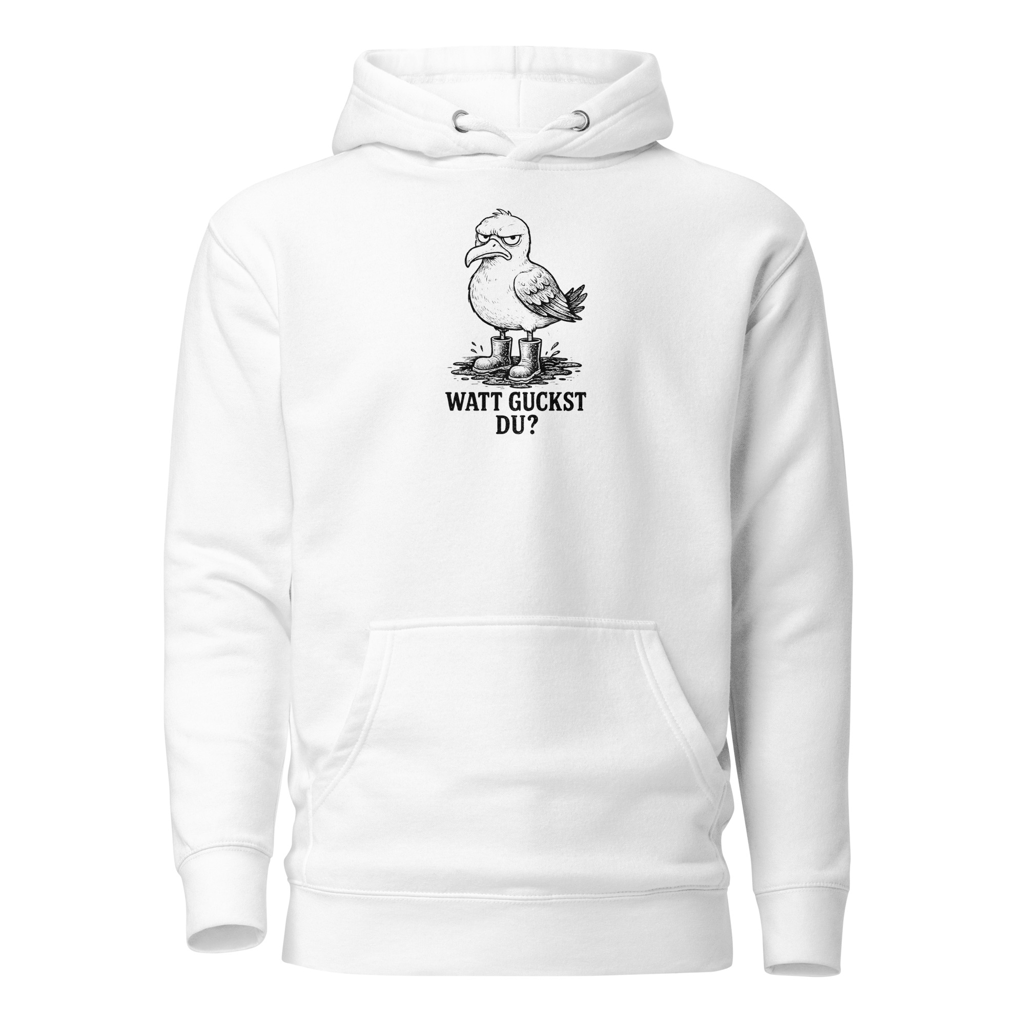 Watt guckts du? (Unisex-Kapuzenpullover)