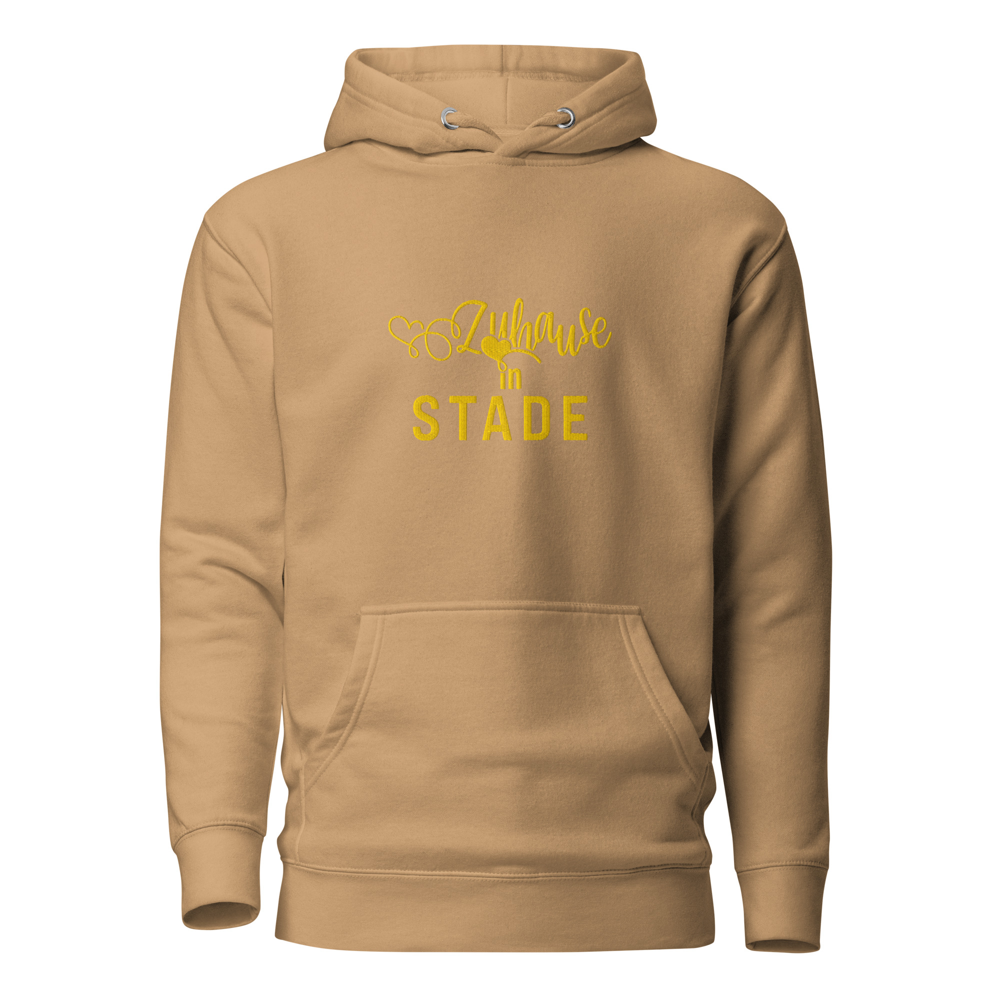 Zuhause in Stade - Stick in Gold  (Unisex-Kapuzenpullover)