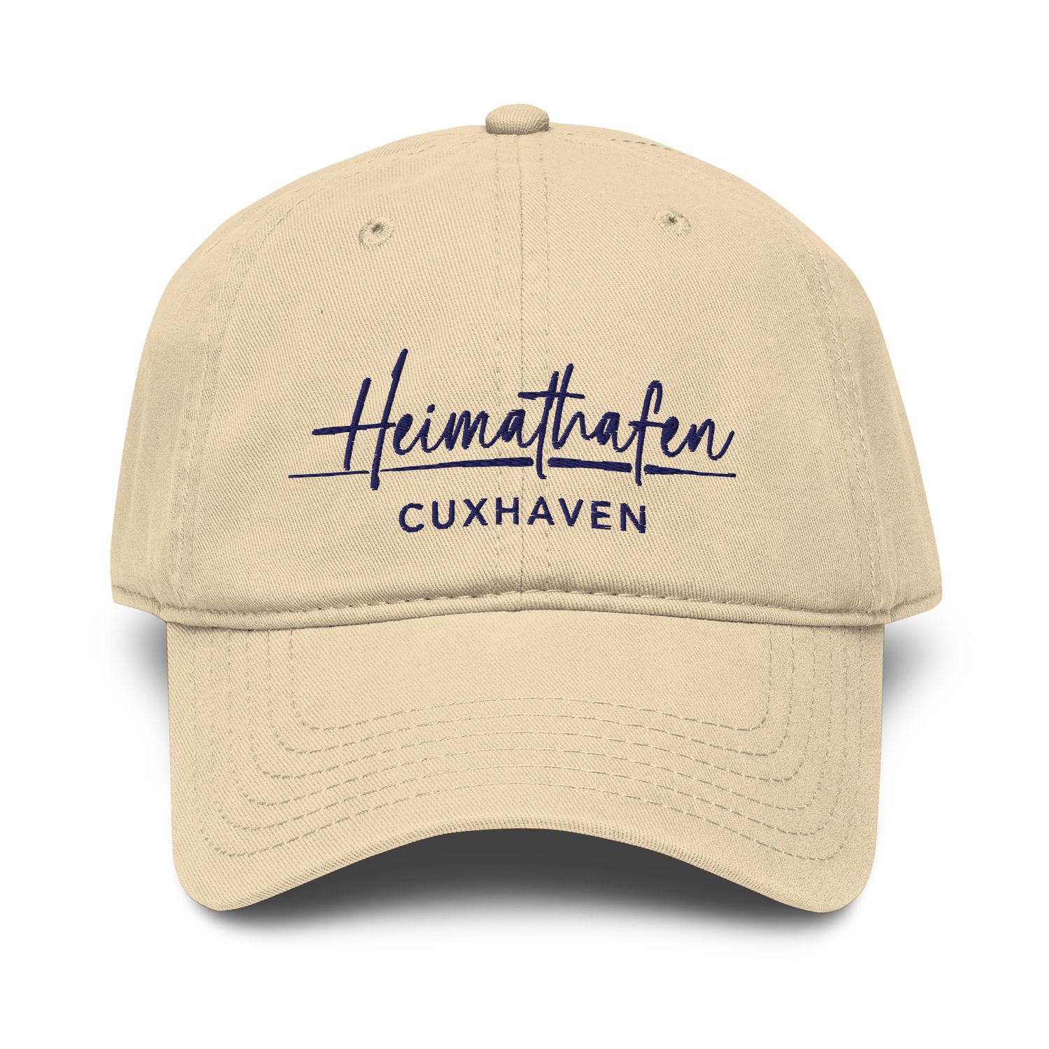 Heimathafen Cuxhaven - Stick in Navyblau (Used Look Baseballcap)