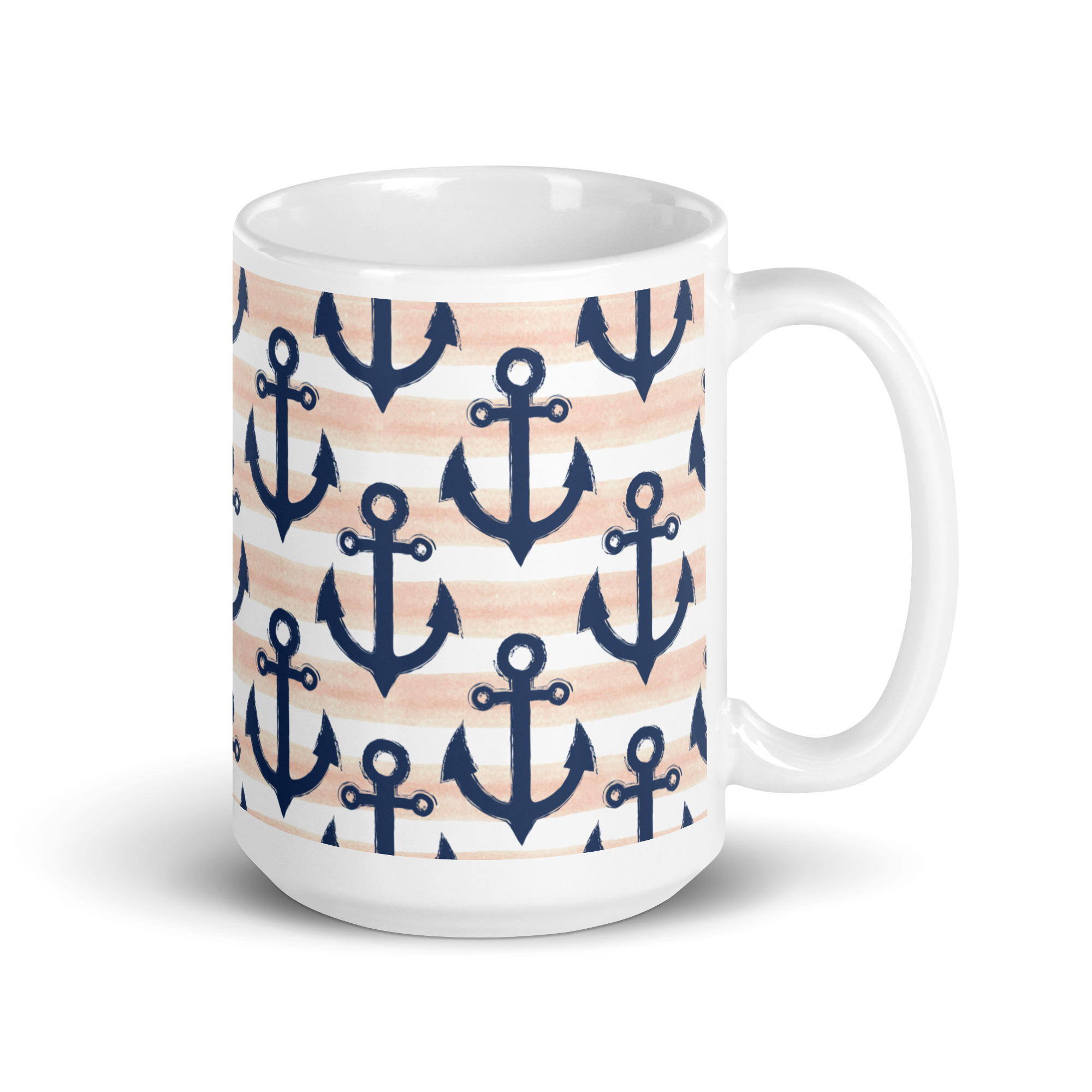 Kaffee Ahoi! (Weiße, glänzende Tasse)