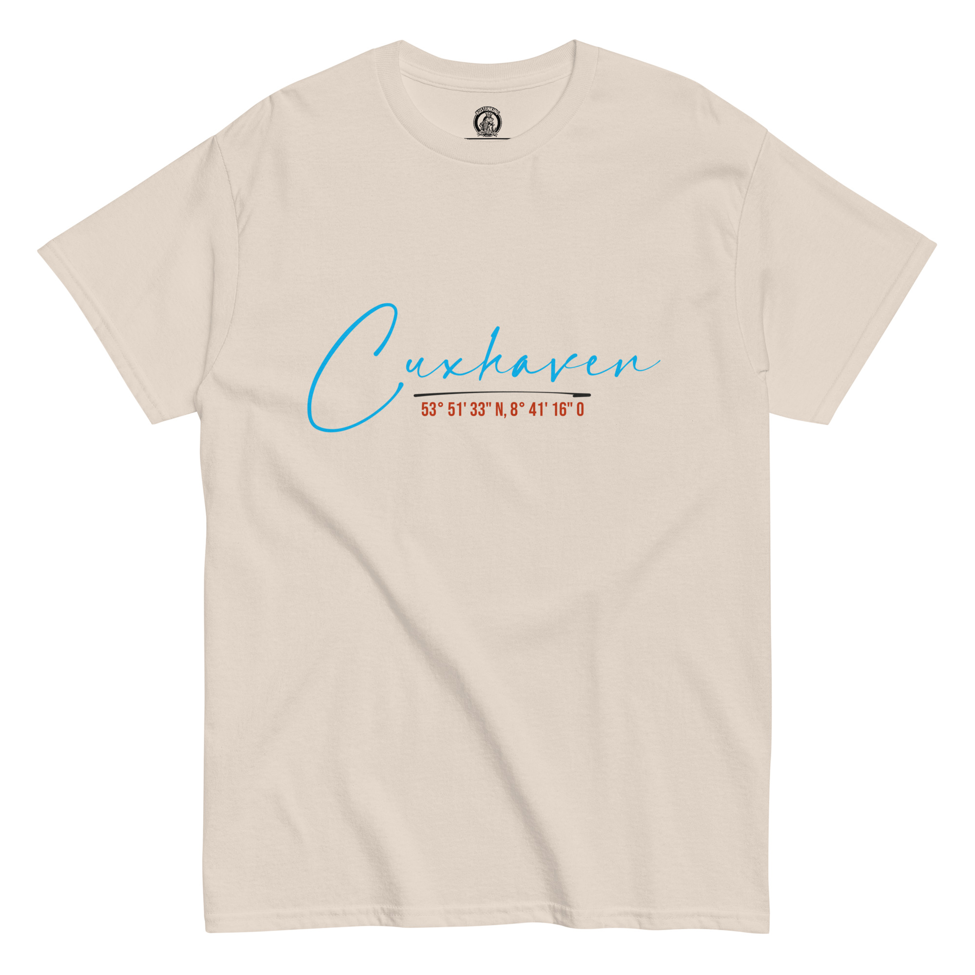 Cuxhaven mit Kordinaten (Unisex T-Shirt)