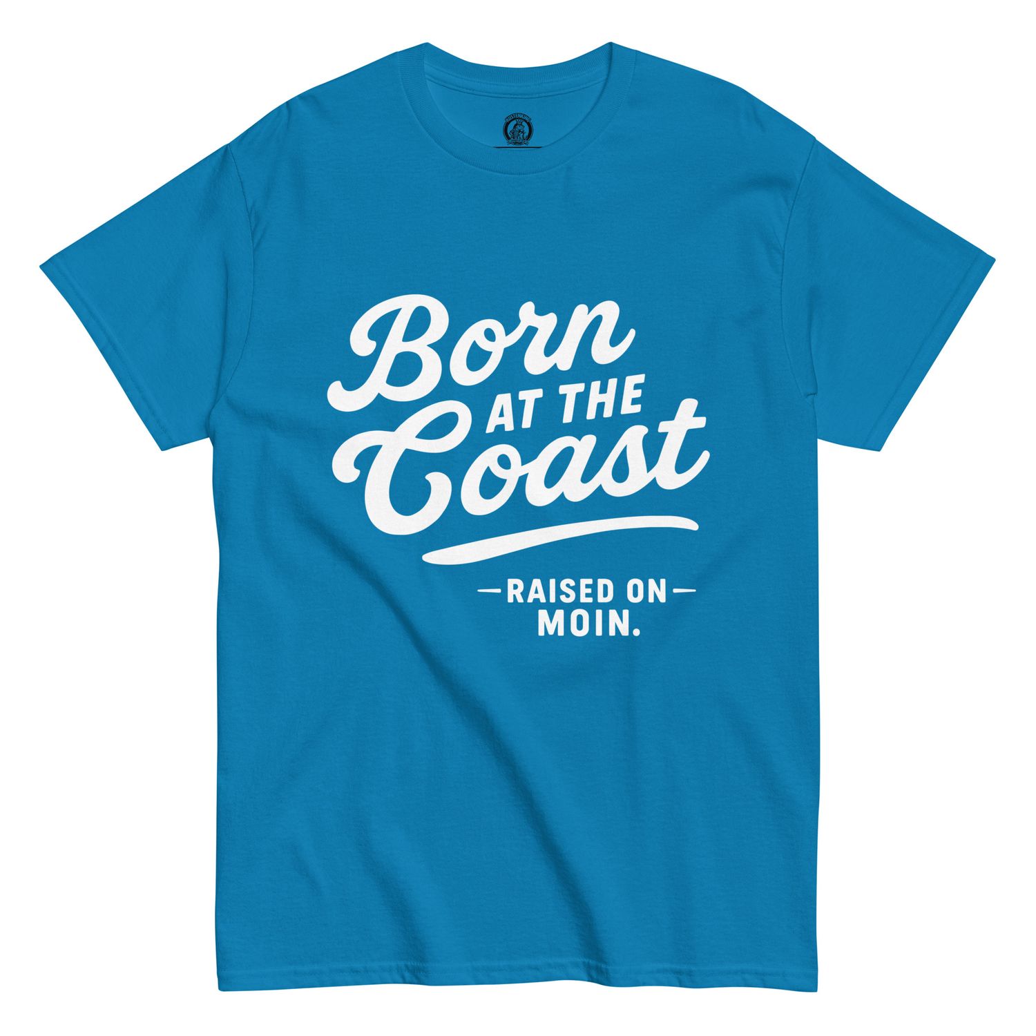 Born at the coast - weisser Print (Unisex T-Shirt)