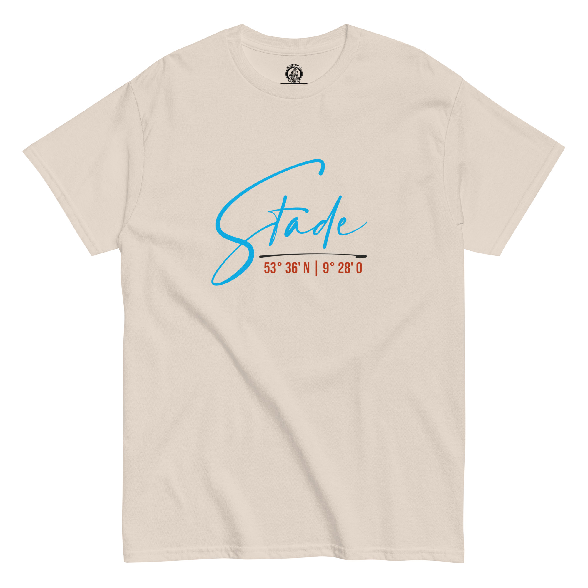 Stade mit Koordinaten (Unisex T-Shirt)