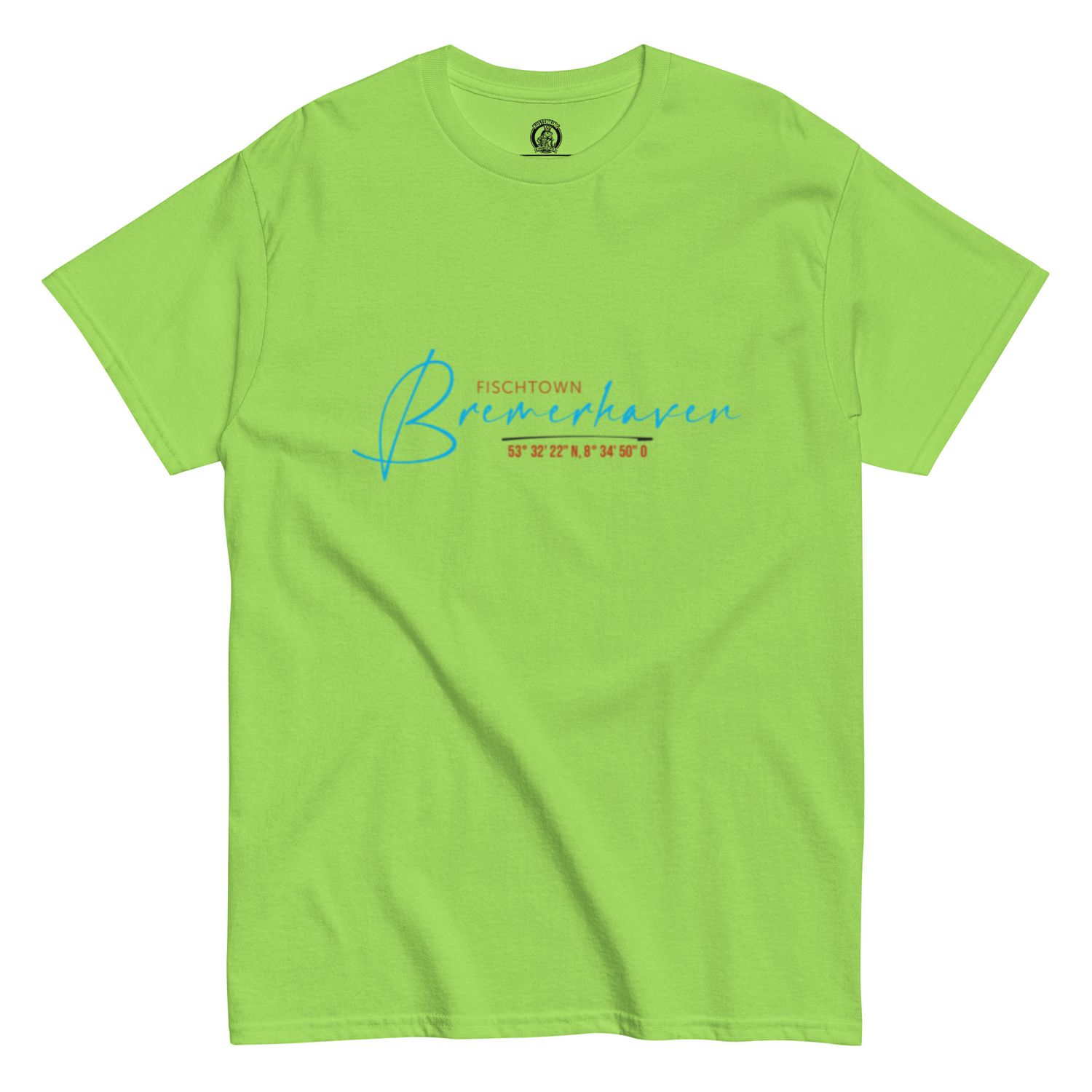 Bremerhaven mit Koordinaten (Unisex T-Shirt)
