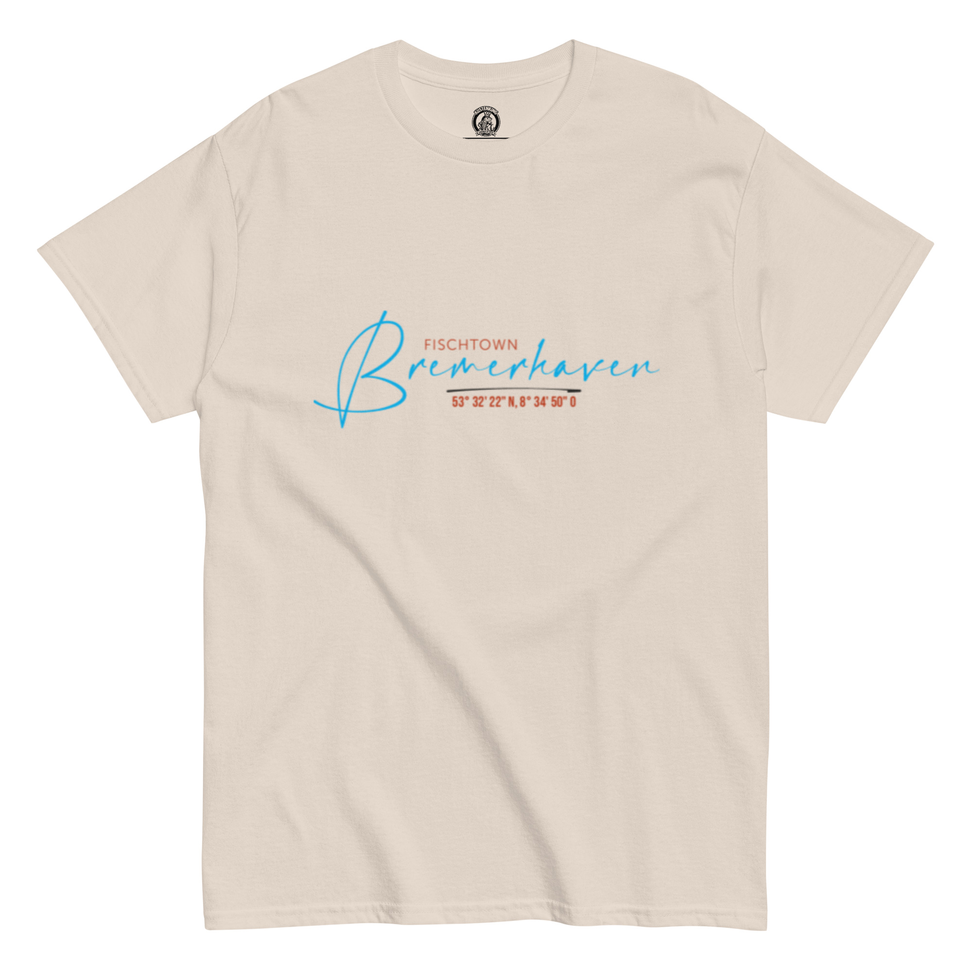 Bremerhaven mit Koordinaten (Unisex T-Shirt)