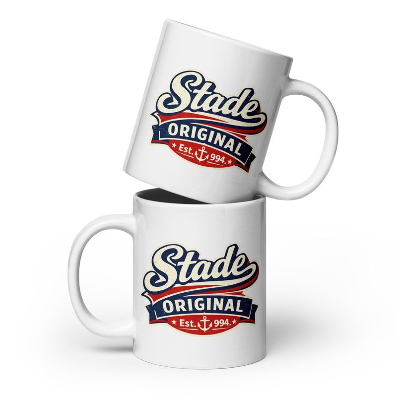 Stade Original  (Weiße, glänzende Tasse)