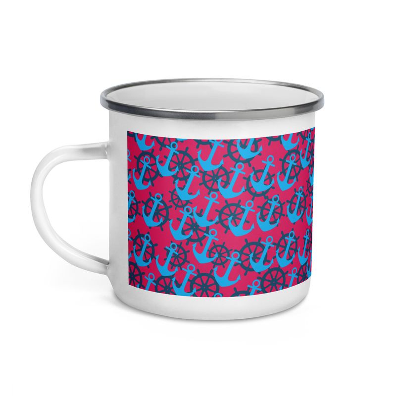 Popart Anchor (Emailletasse)
