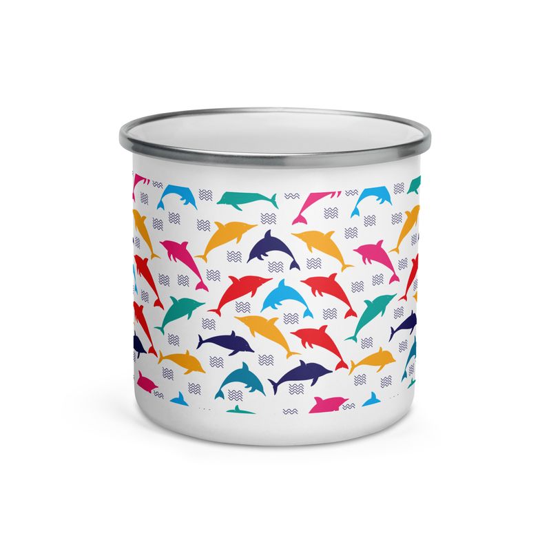 Dolphins (Emailletasse)