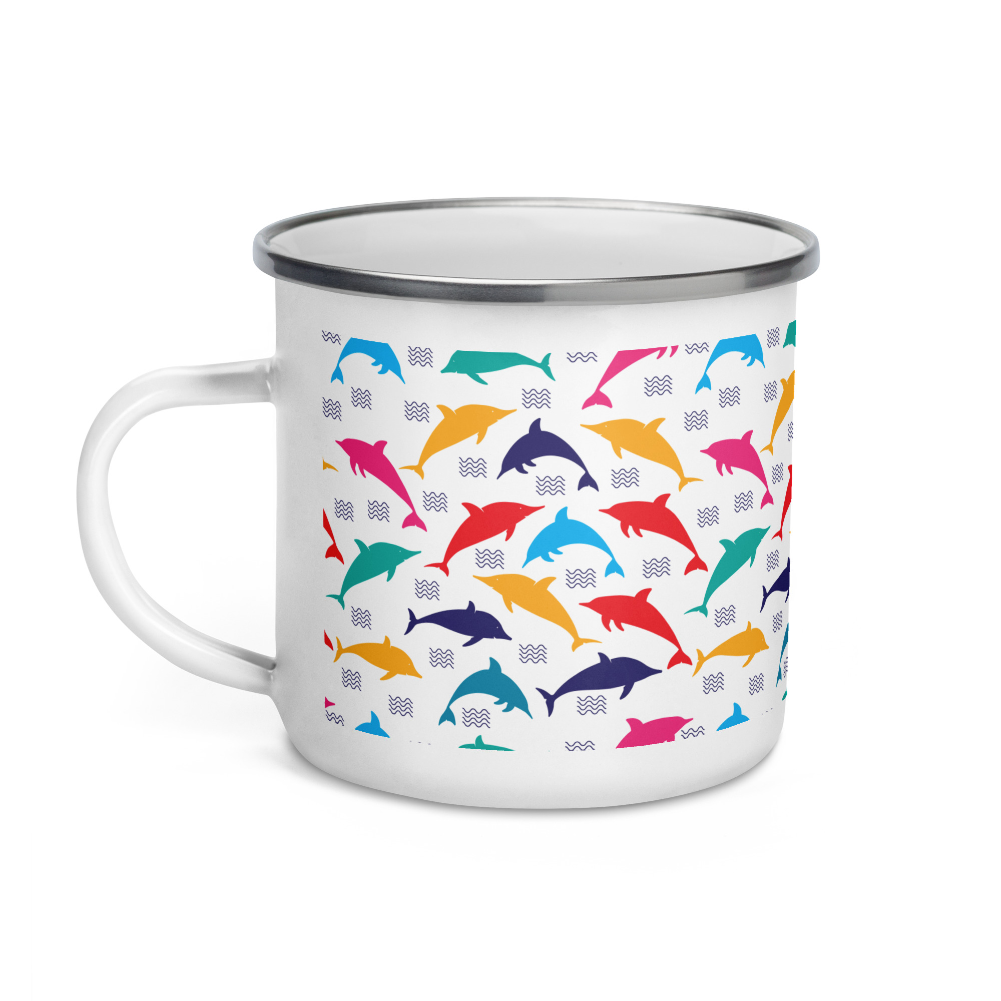 Dolphins (Emailletasse)