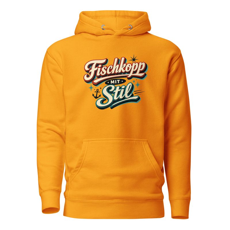 Fischkopp mit Stil (Unisex-Kapuzenpullover)
