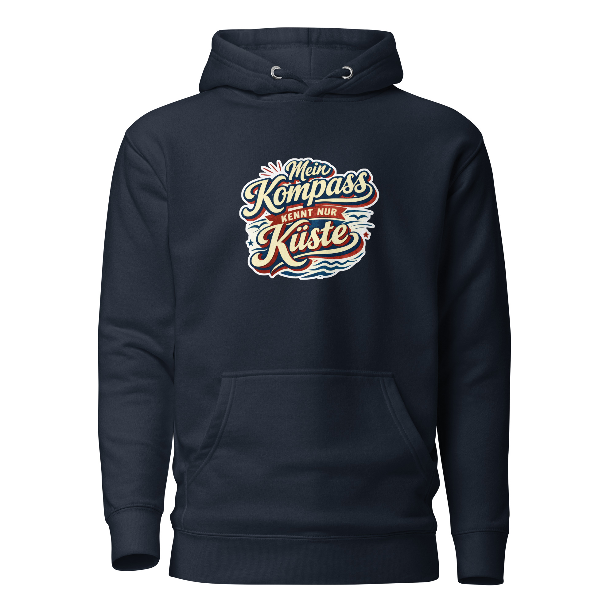 Mein Kompass kennt nur Küste (Unisex-Kapuzenpullover)