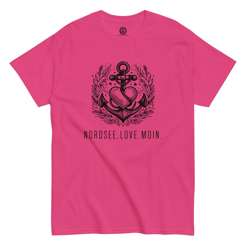 Nordsee.Love.Moin (Klassisches Unisex T-Shirt)