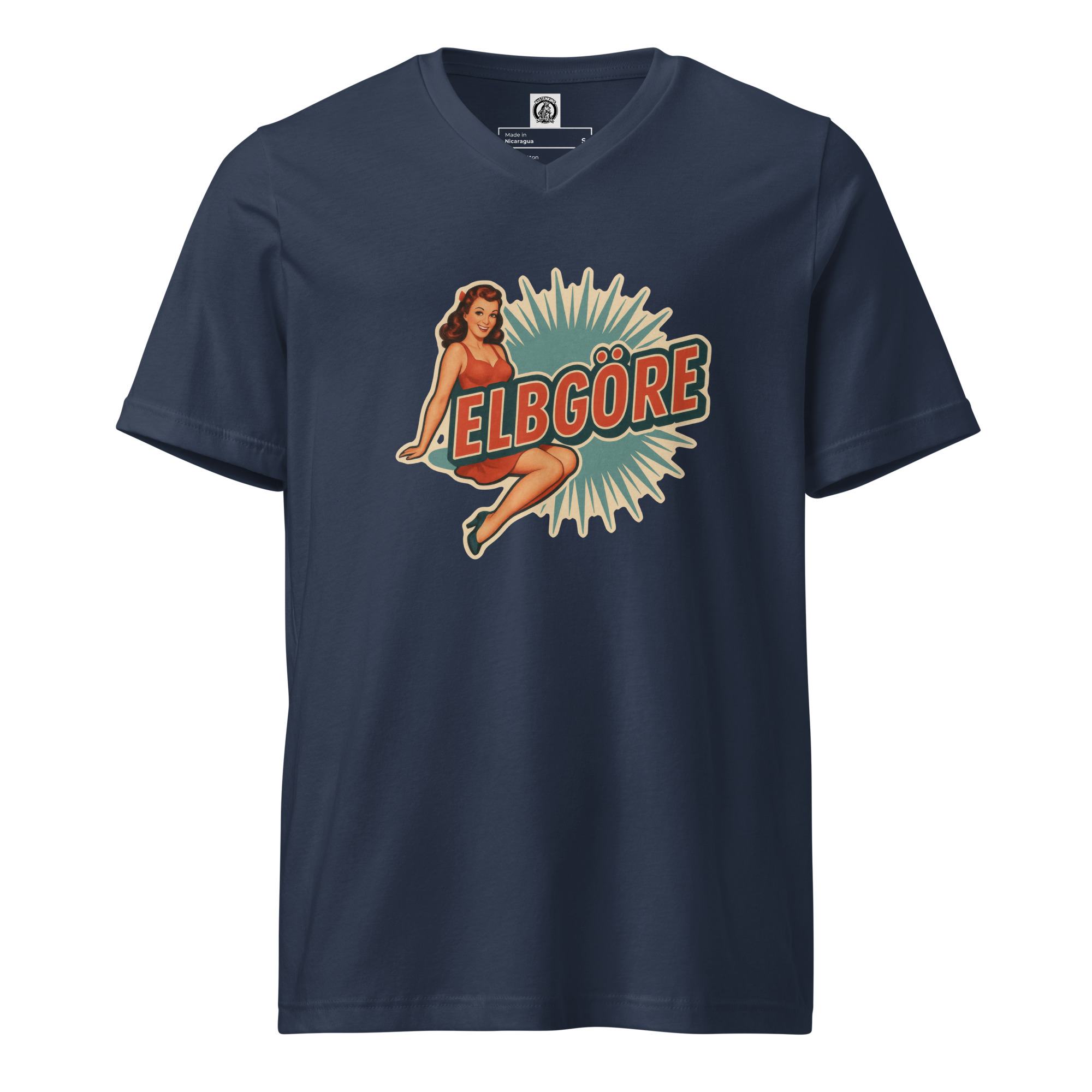 Elbgöre (Unisex-T-Shirt mit V-Ausschnitt)