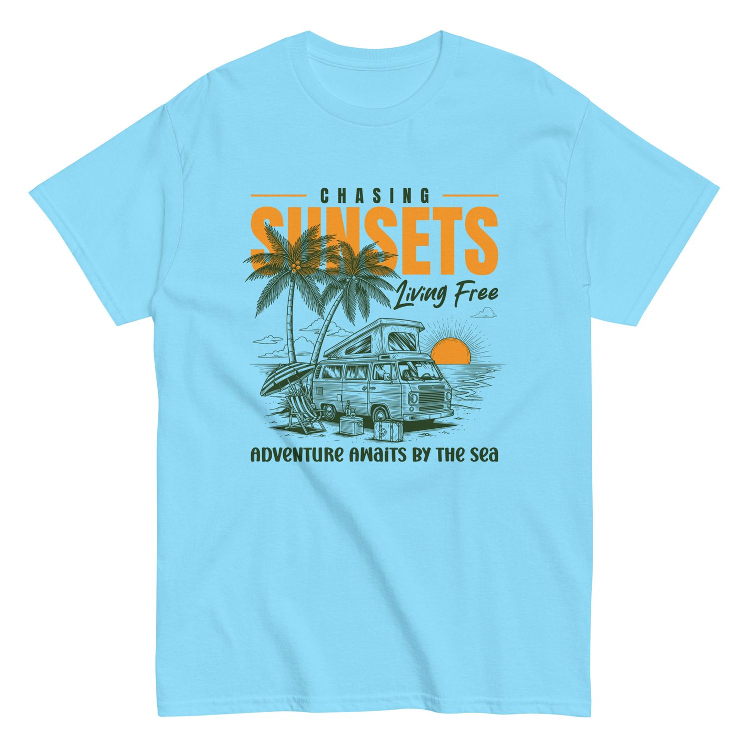 Chasing Sunset - Campervan (Unisex T-Shirt) Chasing Sunset - Campervan (Unisex T-Shirt)