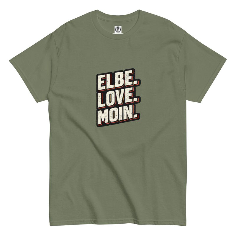 ELBE.LOVE.MOIN (Unisex T-Shirt)