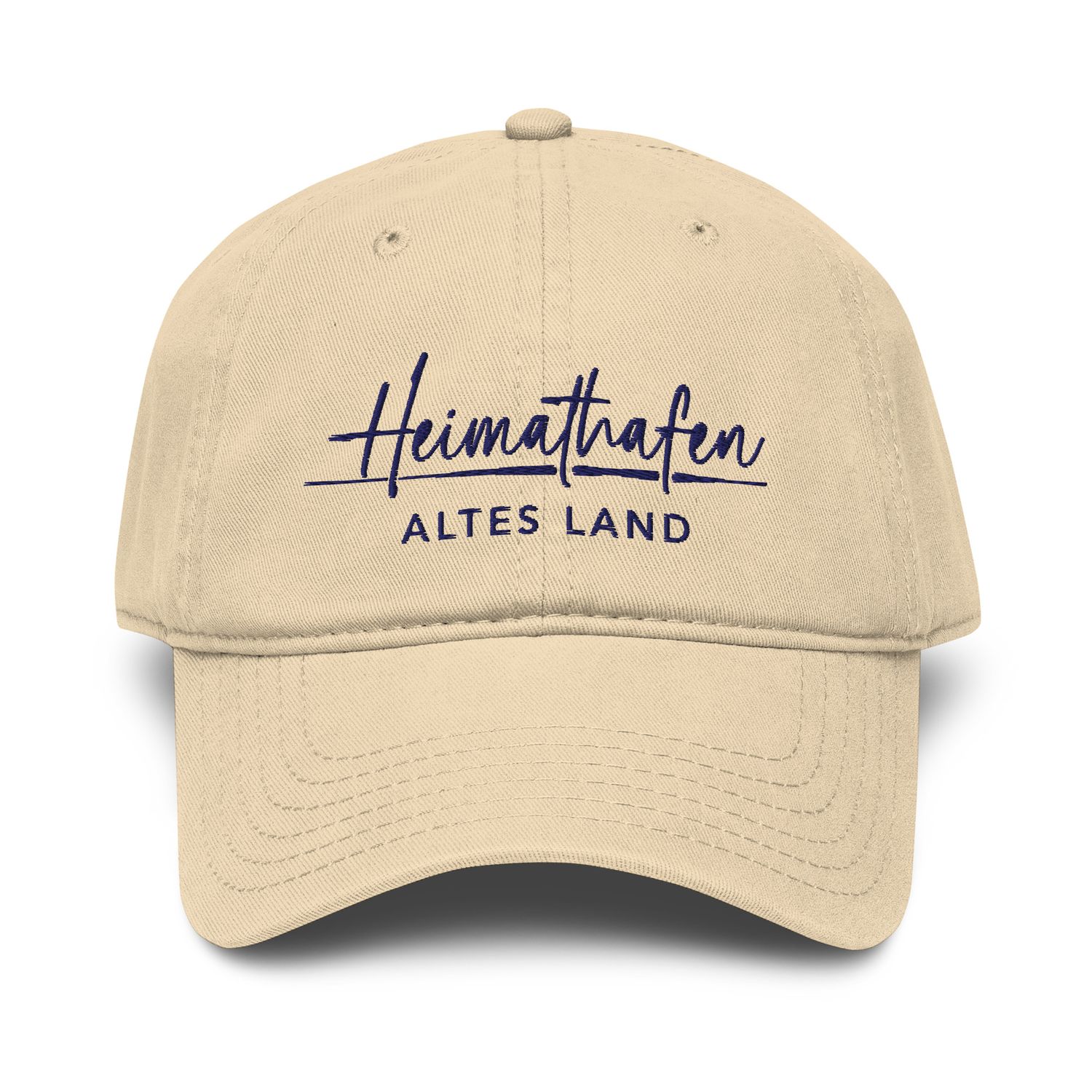 Heimathafen Altes Land - Stick in navyblau (Used Look Baseballcap) Heimathafen Altes Land - Stick in navyblau (Used Look Baseballcap)