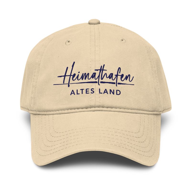 Heimathafen Altes Land - Stick in navyblau (Used Look Baseballcap)