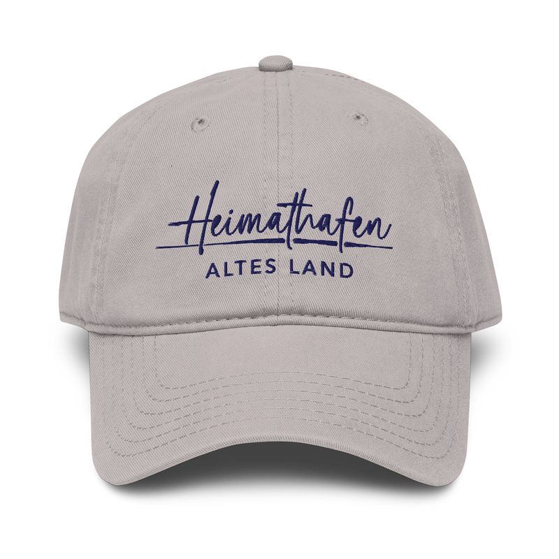 Heimathafen Altes Land - Stick in navyblau (Used Look Baseballcap)