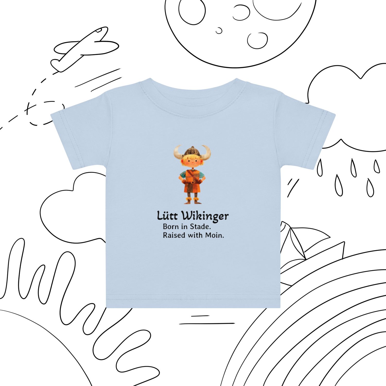 Lütt Wikinger (Baby-Jersey-T-Shirt) Lütt Wikinger (Baby-Jersey-T-Shirt)