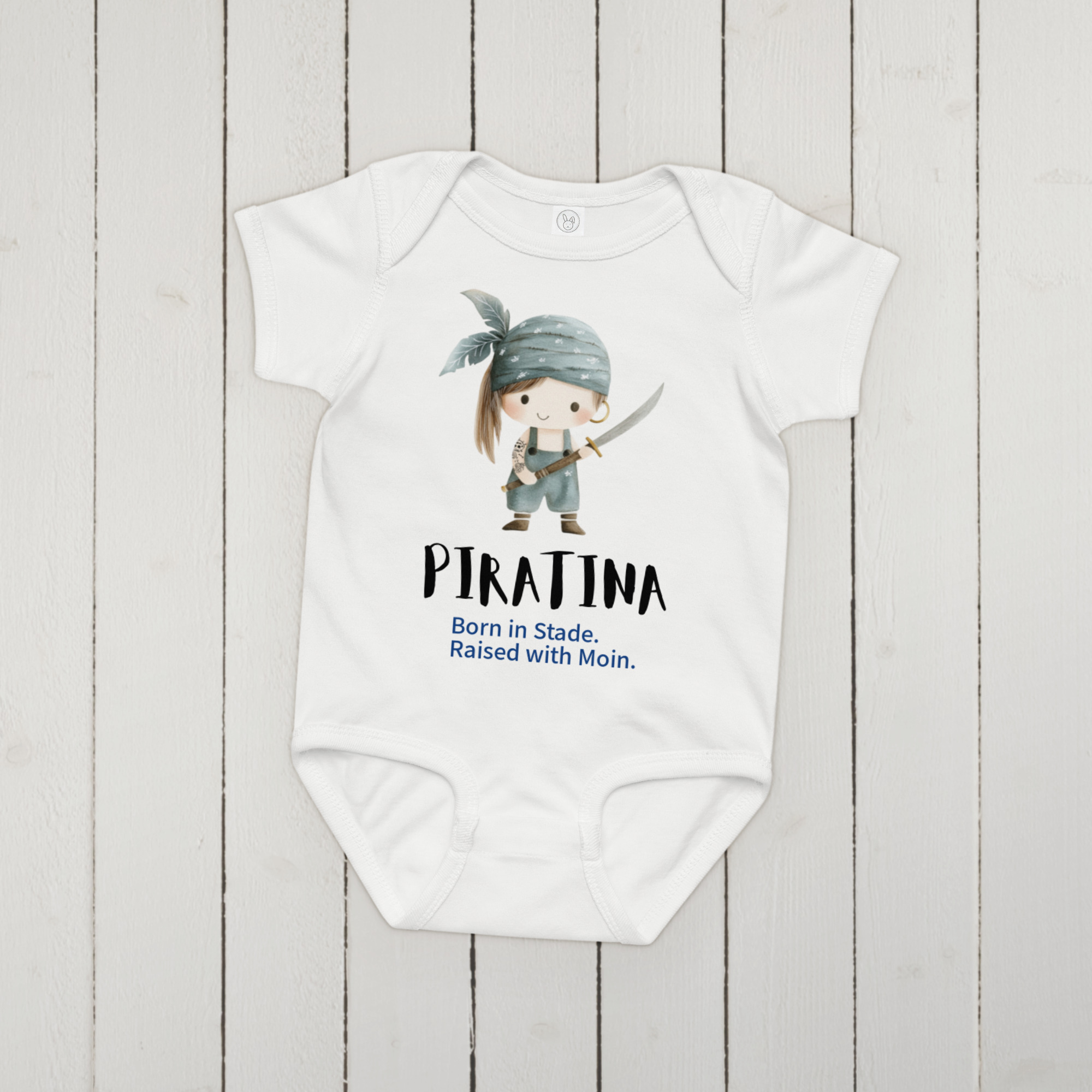 Piratina - Born in Stade (Baby-Jersey-Body)