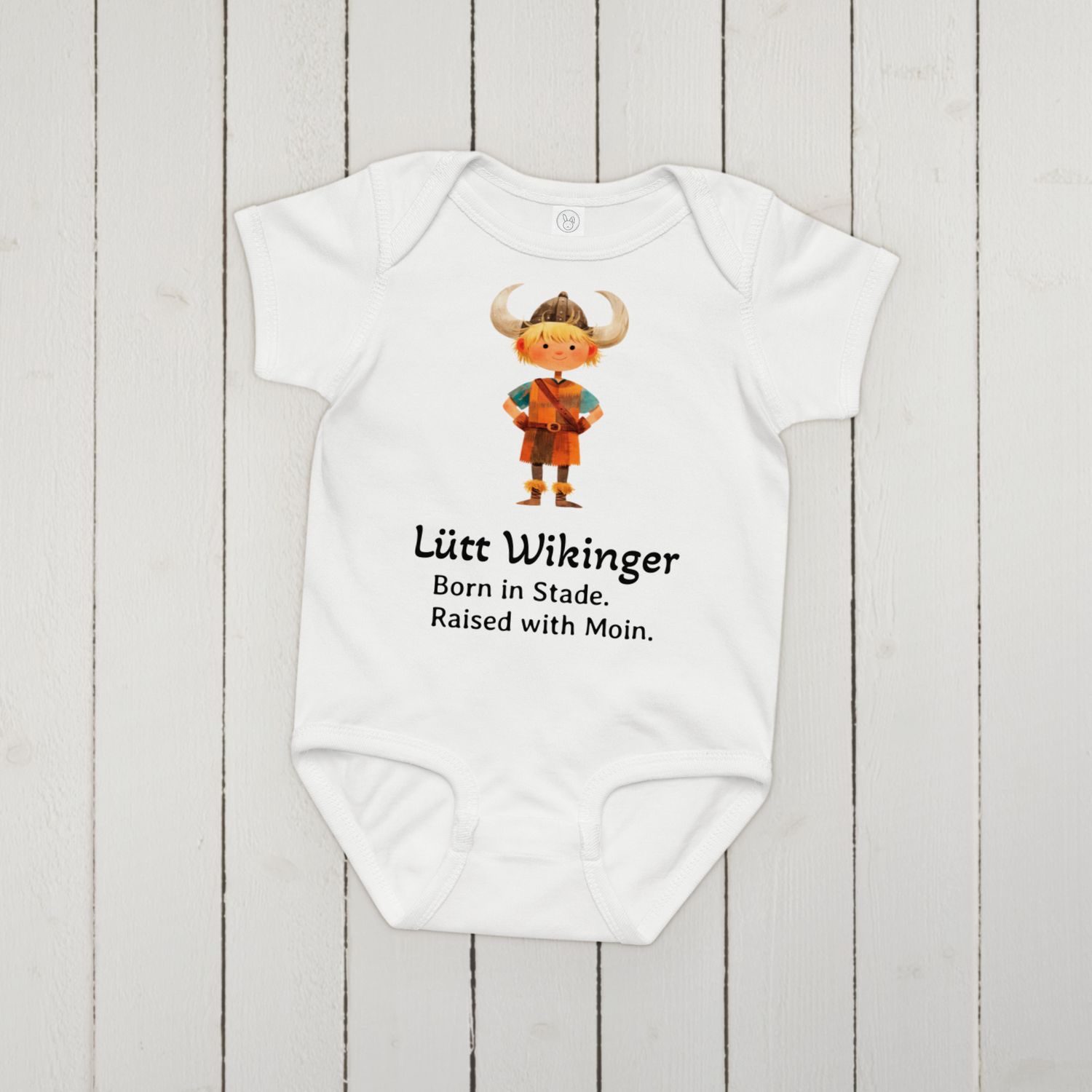 Lütt Wikinger (Baby-Jersey-Body) Lütt Wikinger (Baby-Jersey-Body)
