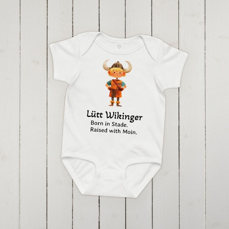 Lütt Wikinger (Baby-Jersey-Body) Lütt Wikinger (Baby-Jersey-Body)