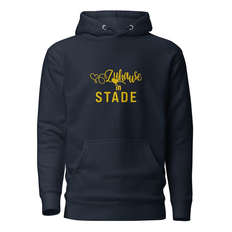 Zuhause in Stade - Stick in Gold (Unisex-Kapuzenpullover)