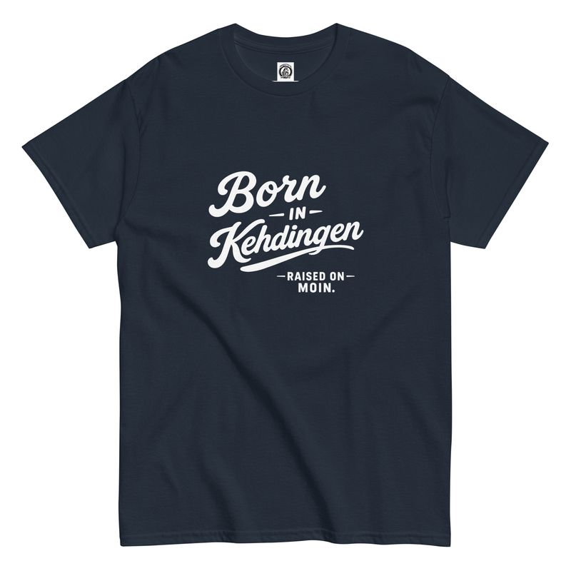Born in Kehdingen - Print in weiss (Unisex T-Shirt)