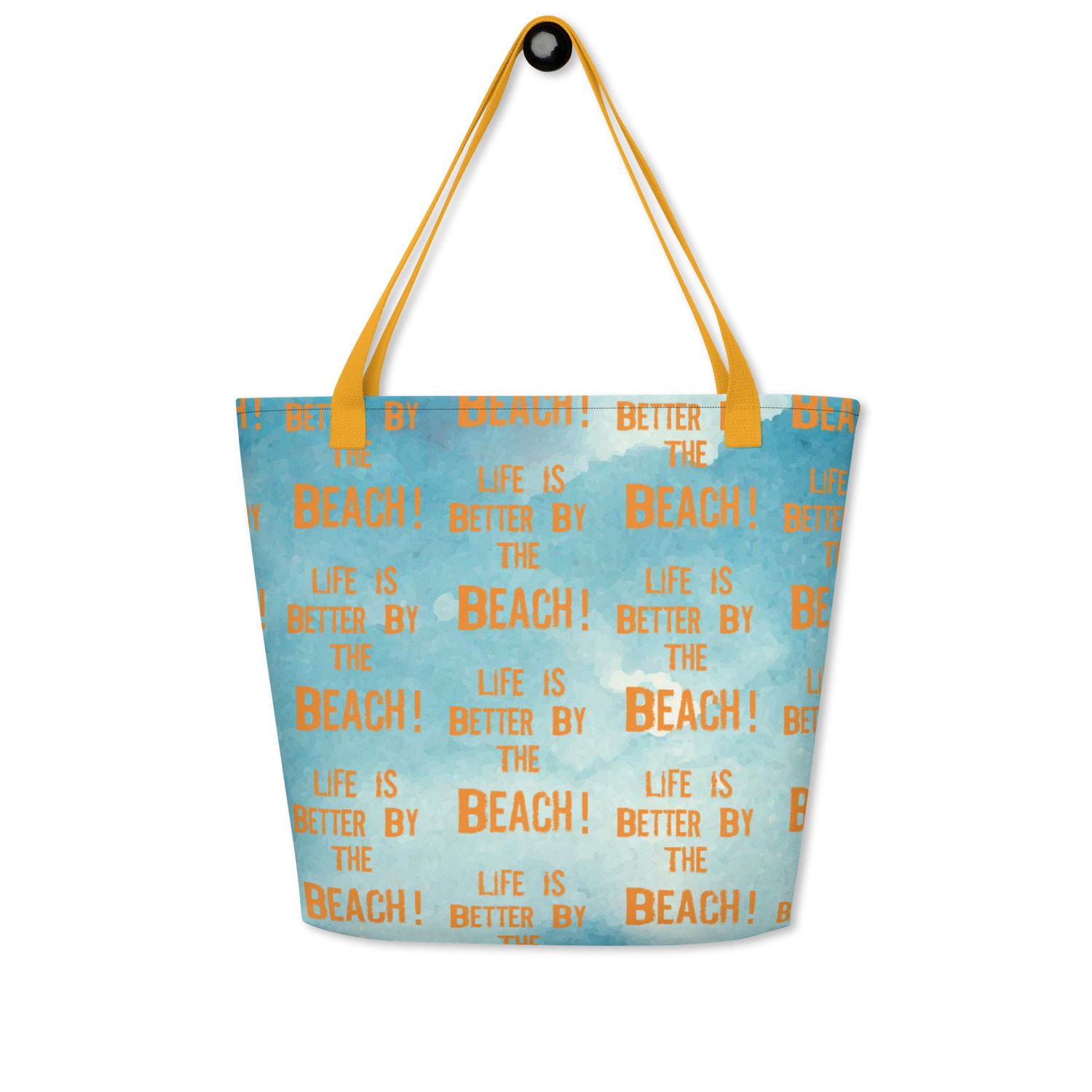 Life is better by the beach (Strandtasche groß) Life is better by the beach (Strandtasche groß)