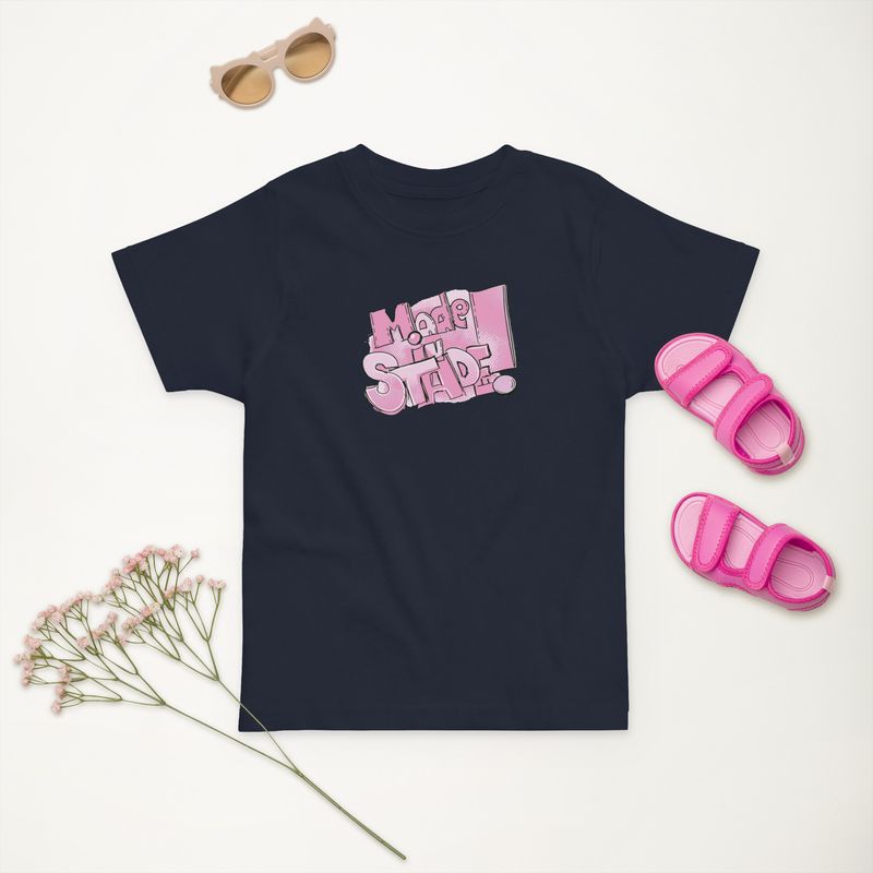 Made in Stade -Print -Pink (T-Shirt für Kleinkinder)