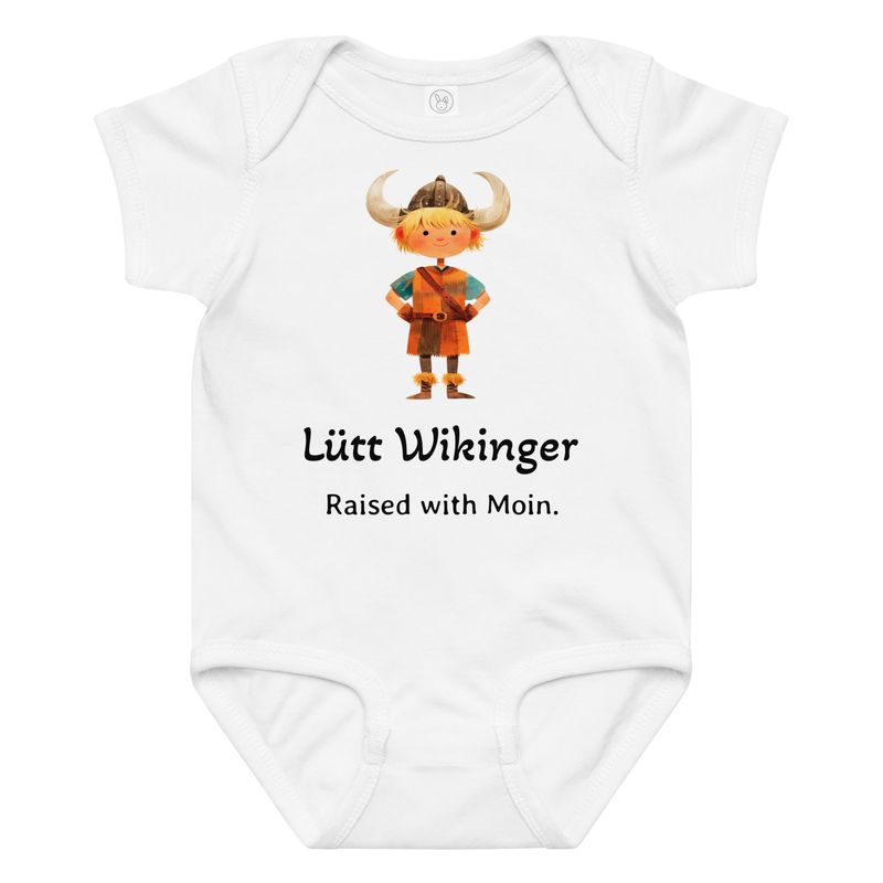 Lütt Wikinger - OHNE Ort (Baby-Jersey-Body)