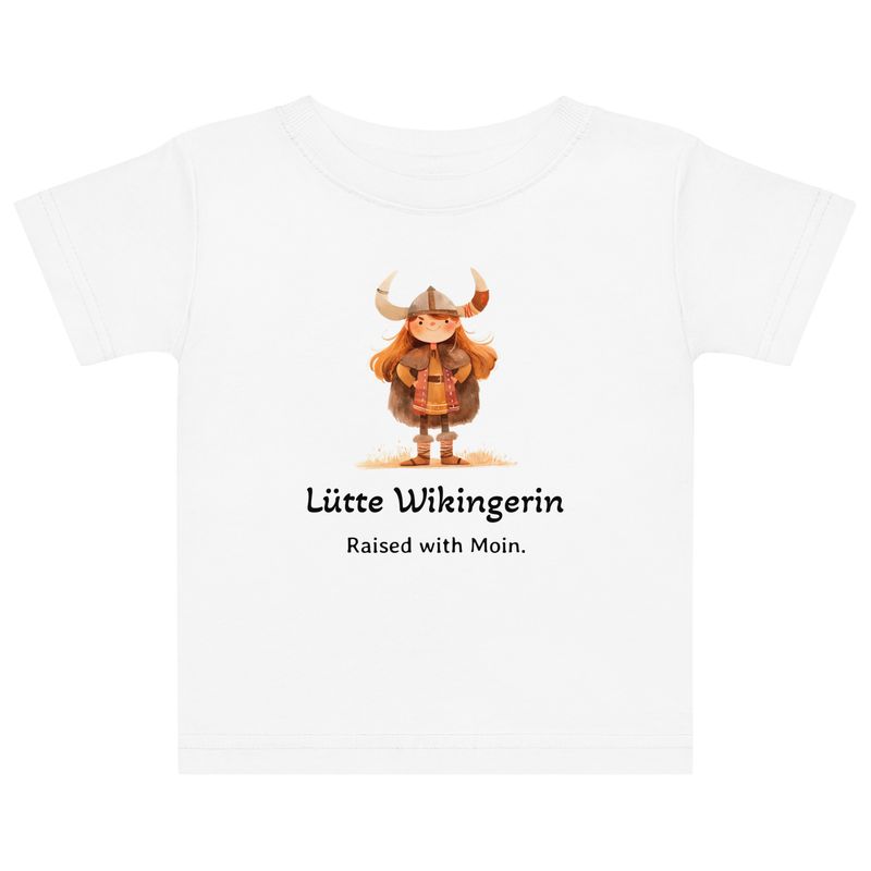 Lütte Wikingerin - OHNE Ort (Baby-Jersey-T-Shirt)