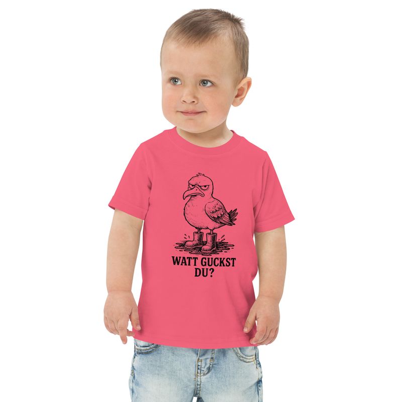 Watt guckst Du? (Jersey-T-Shirt für Kleinkinder)