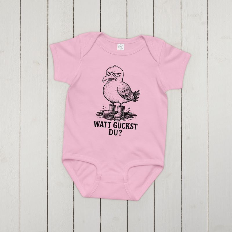 Watt guckts du? (Baby-Jersey-Body)