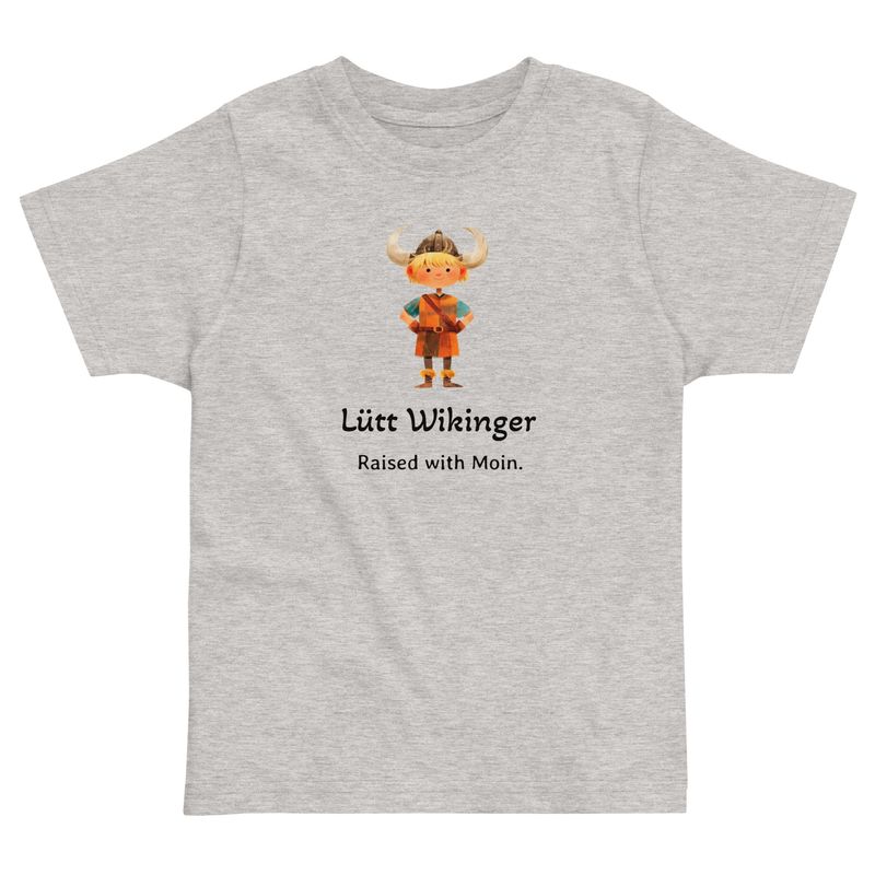 Lütt Wikinger -OHNE Ort (Jersey-T-Shirt für Kleinkinder)