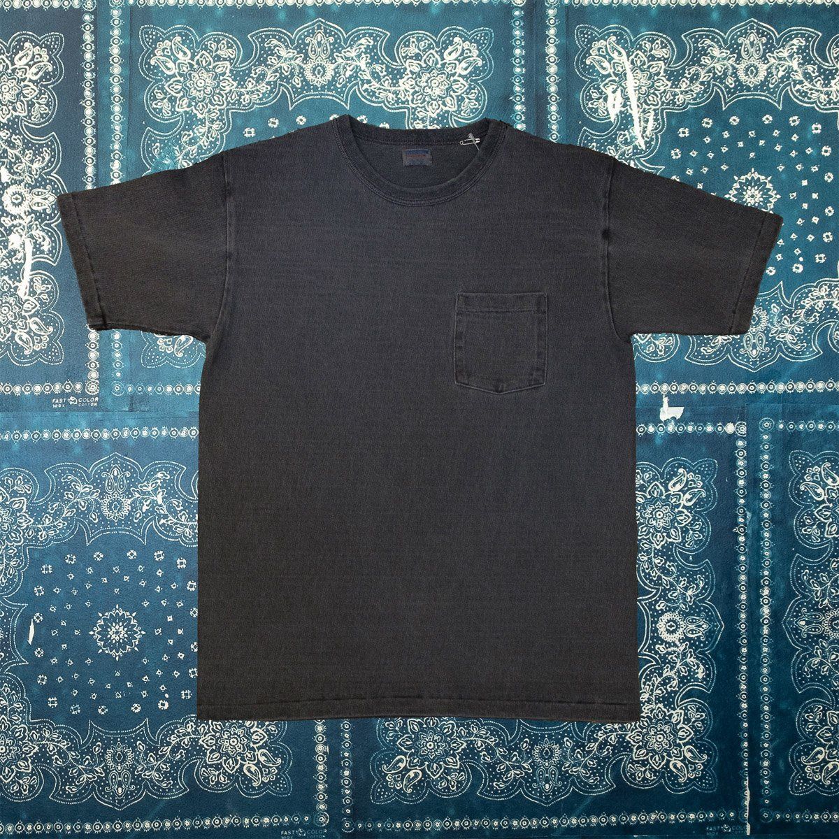 Dubbleworks Heavyweight Sumikuro Pigment Dyed Pocket T-Shirt, Size: Small