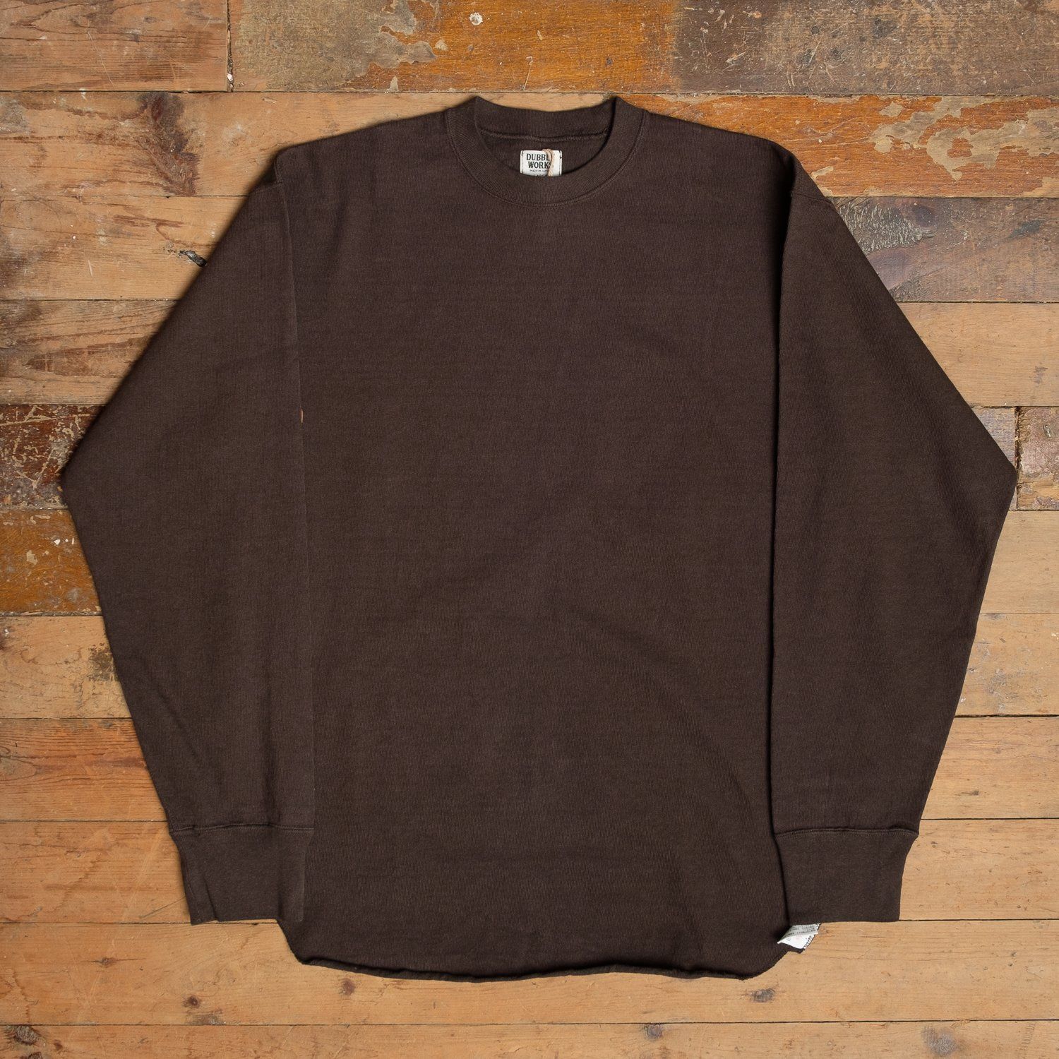 Dubbleworks Heavyweight Baseball Longsleeve in Sumikuro, Size: Small