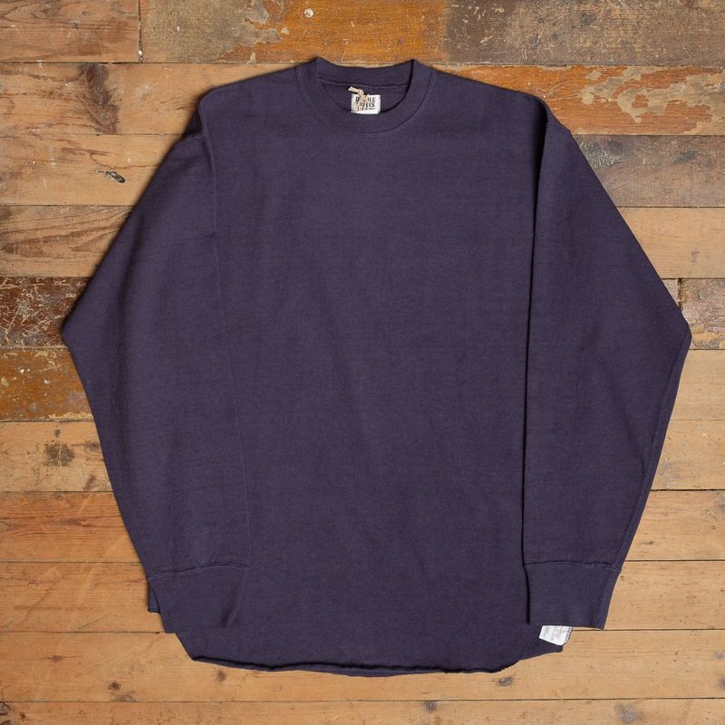 Dubbleworks Heavyweight Baseball Longsleeve in Navy