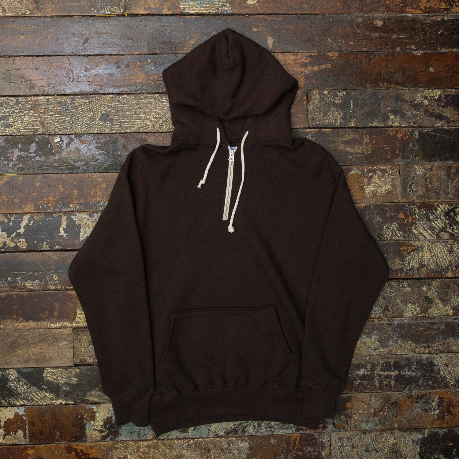 Dubbleworks Half Zip Hoodie in Sumikuro, Size: Small