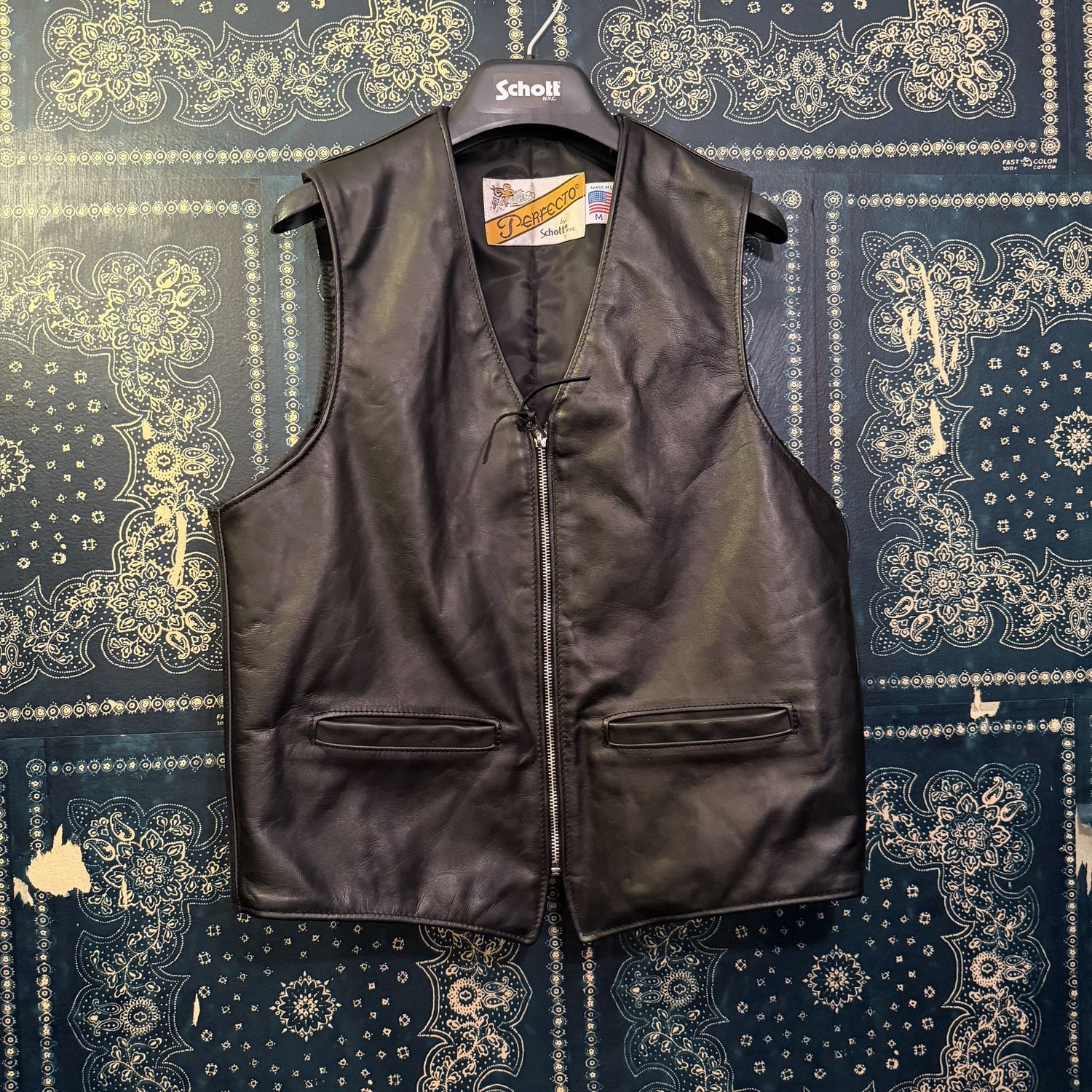 Schott 193V Naked Cowhide Vest