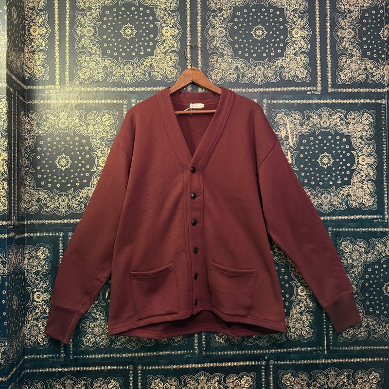 Dubble Works "LOOP WHEEL"SWEAT JACKET Lot #152-86016 in BORDEAUX