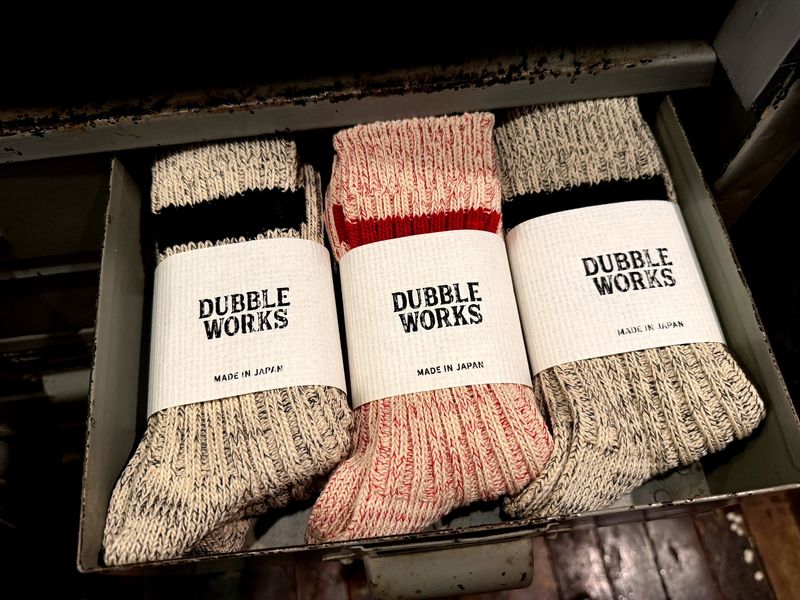 Dubble Works LOW GAUGE RIB LINE SOX Lot #9001 in KINARI x RED