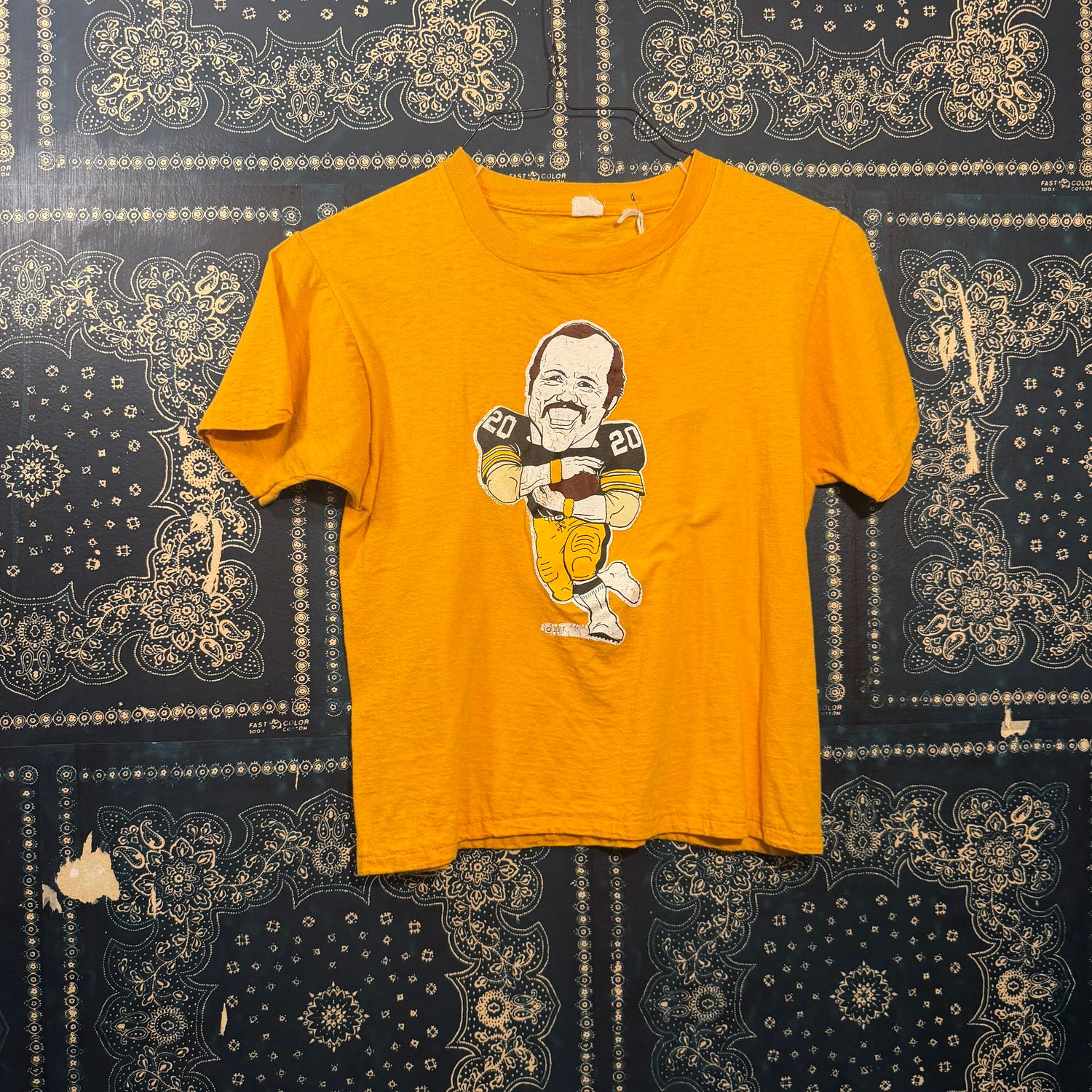 Vintage  Steel Curtain Defensive Rocky Bleier Tee