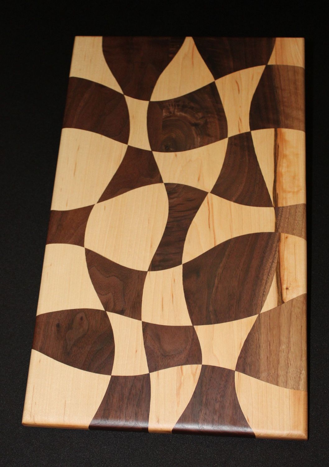 Bended Maple & Walnut Charcuterie Board